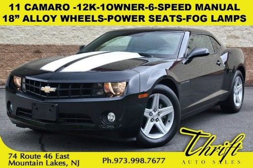 11 camaro -12k-1owner-6-speed manual-18 alloy wheels-power seats