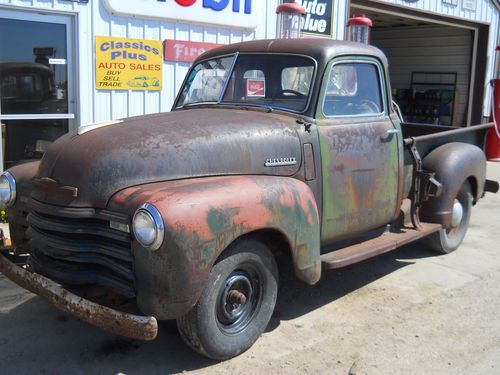 1949 chevy pickup truck 5 window deluxe sun baked paint 1/2 ton rat rod
