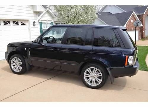 2012 range rover hse lux unique buckingham blue/ivory leather with ebony piping