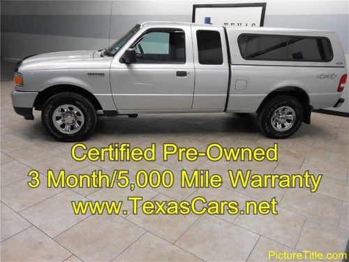 09 ranger xlt 4wd ext cab camper shell certified warranty we finance!!!