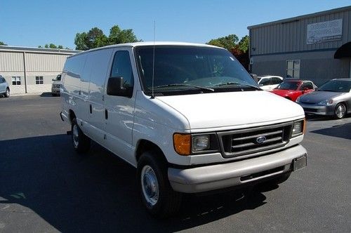 2004 ford e350 powerstroke turbo diesel super cargo van 04 e-350 e 350 a/c