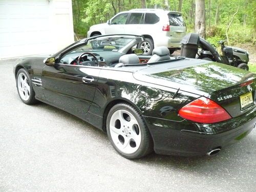 04 MERCEDES SL500 HARDTOP LEATHER HEATED COOLED NAVI HID KEYLESS CONVERTIBLE FOG, image 8