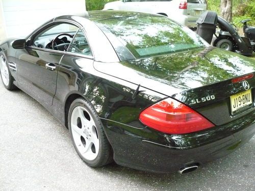04 MERCEDES SL500 HARDTOP LEATHER HEATED COOLED NAVI HID KEYLESS CONVERTIBLE FOG, image 9