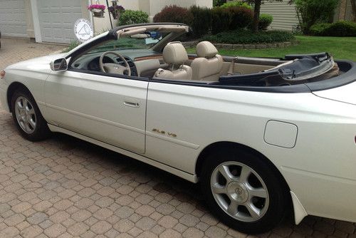 2002 toyota solara sle convertible 2-door 3.0l leather no reserve 44000 miles