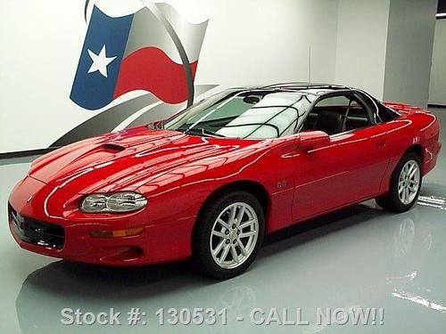 2001 chevy camaro z28 ss 5.7l 6-spd leather spoiler 14k texas direct auto