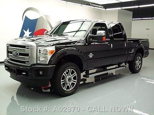 2013 ford f-250 platinum diesel fx4 4x4 sunroof nav 10k texas direct auto