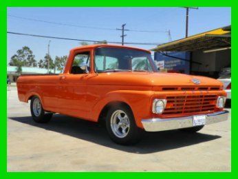 1963 ford f100 short bed pickup 350ci 420hp v8 15" custom wheels california