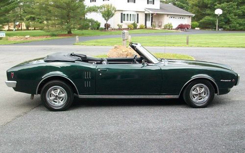 1968 PONTIAC FIREBIRD CONVERTIBLE 4.1 OHC 6-CYLINDER AUTOMATIC PHS DOCUMENTATION, US $22,500.00, image 3