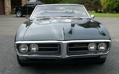 1968 PONTIAC FIREBIRD CONVERTIBLE 4.1 OHC 6-CYLINDER AUTOMATIC PHS DOCUMENTATION, US $22,500.00, image 7
