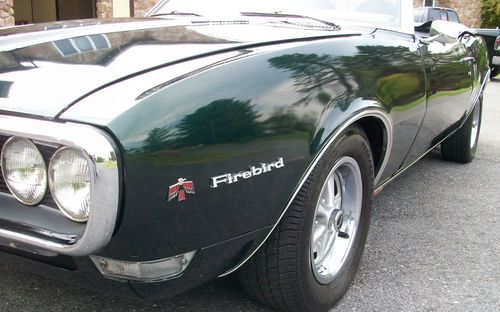 1968 PONTIAC FIREBIRD CONVERTIBLE 4.1 OHC 6-CYLINDER AUTOMATIC PHS DOCUMENTATION, US $22,500.00, image 11