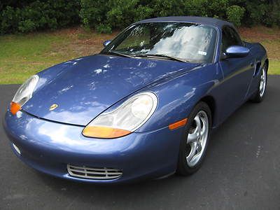 2000 porsche boxster convertible leather blue cabriolet 5spd