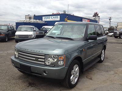 03 range rover suv hse 38k 1-owner clean nav green/tan leather moonroof 4.4l v-8