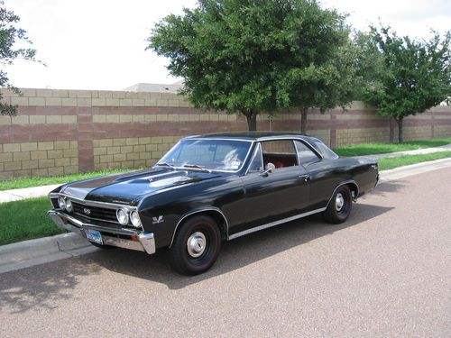 1967 chevelle ss 396, muncie 4spd, black w/ red interior