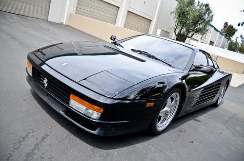 1988 ferrari testarossa 4.9l h12 rwd black with black interior 21,940 miles