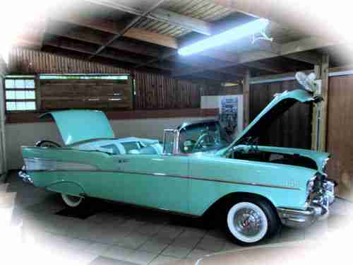 1957 CHEVROLET BEL AIR CONVERTIBLE-THE CAR IS FOR SALE TO THE WORLDWIDE, US $69,500.00, image 2