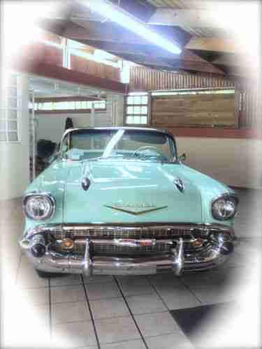 1957 CHEVROLET BEL AIR CONVERTIBLE-THE CAR IS FOR SALE TO THE WORLDWIDE, US $69,500.00, image 6