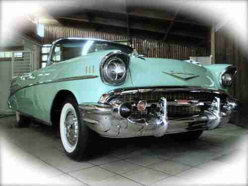 1957 CHEVROLET BEL AIR CONVERTIBLE-THE CAR IS FOR SALE TO THE WORLDWIDE, US $69,500.00, image 14