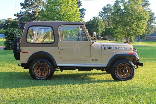 78 golden eagle levi's edition 4-spd v-8 hdtp -doors a/c , winch,ps,tach,clock