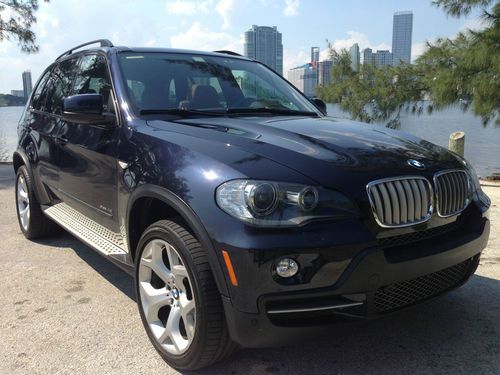 2009 bmw x5 xdrive48i sport utility 4-door 4.8l non-smoker cpo warranty loaded