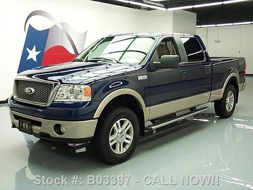 2007 ford f150 lariat crew 4x4 sunroof heated seats 66k texas direct auto