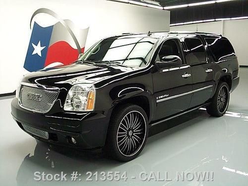 2009 gmc yukon xl denali sunroof nav dvd rear cam 24's! texas direct auto