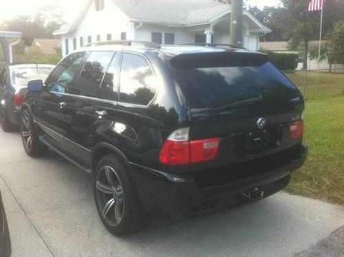 2001 black bmw x5 4.4i w/ 4.4l v8