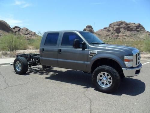 2008 ford f-250 sd crew cab 4x4 6.4l powerstroke diesel  lwb cab &amp; chassis