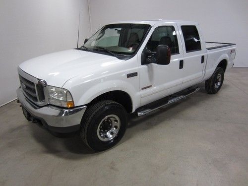 03 ford f250 6.0l v8 turbo diesel lariat 4x4 ext cab long bed 2 tx owned 80pics