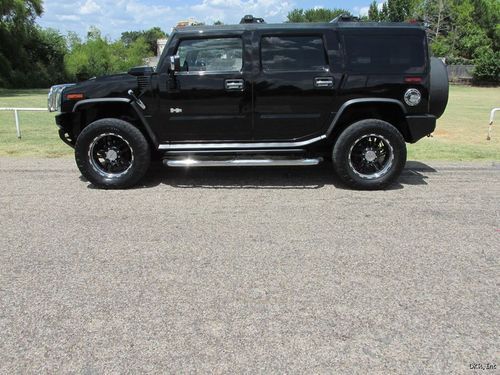 05 hummer h2 black/black leather 4x4 roof new rebuilt trans w/ warranty