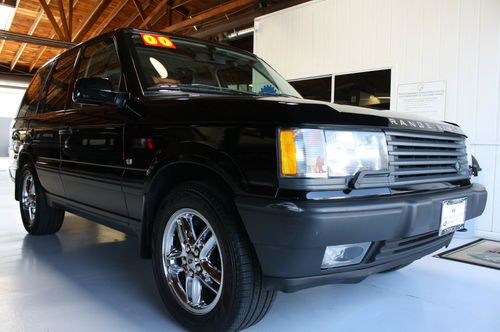 2000 range rover 4.6 hse black only 37,392 miles one-owner california car!