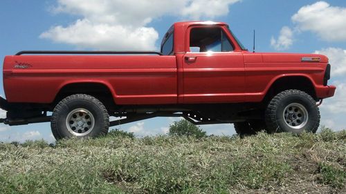 1972 ford f100 4x4  with a 390 tuned motor.
