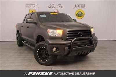 2009 toyota tundra crewmax 4x4~only 33k miles~brush guard~nerf bars~matte black