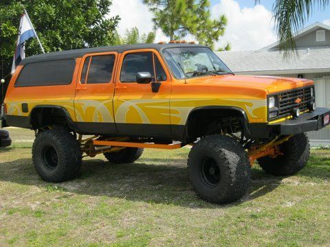 84 chevy suburban truck 1 ton 4x4 custom