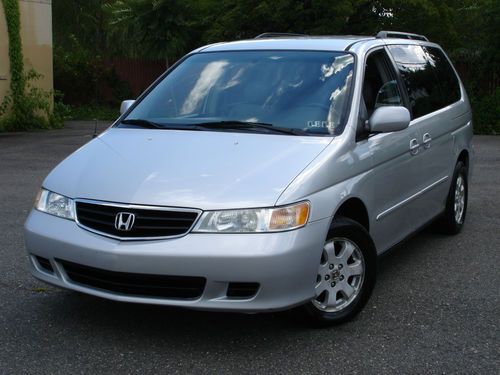 2003 honda odyssey ex-l leather dvd 1owner no reserve clean carfax