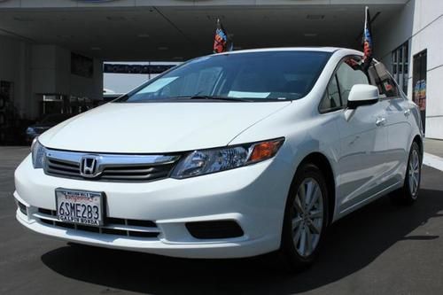 2012 honda civic ex sedan 4-door 1.8l- carfax 1-owner.- fuel efficient