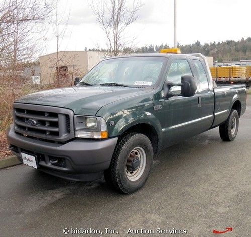 2002 ford f-250 extended cab pick up truck 8' bed beacon headache rack 5.4l v8