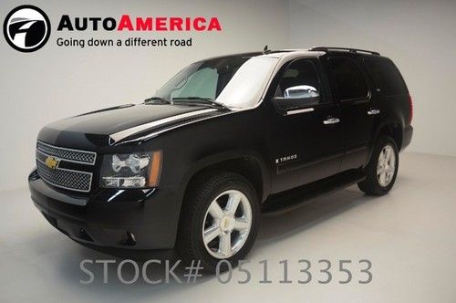 16k low miles 2008 tahoe ltz black suv nav leather 1 one owner sunroof loaded