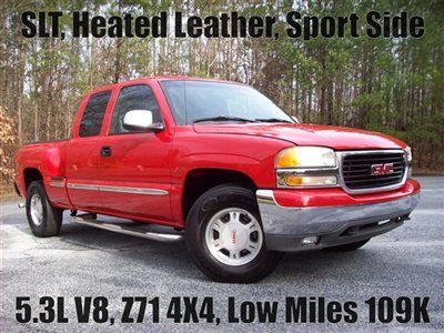 Slt heated leather buckets z71 offroad 4x4 sport side extended cab 4wd 5.3l v8