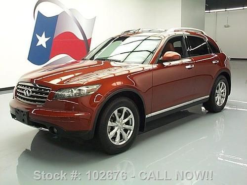 2007 infiniti fx 35 sunroof rear cam htd leather 57k mi texas direct auto