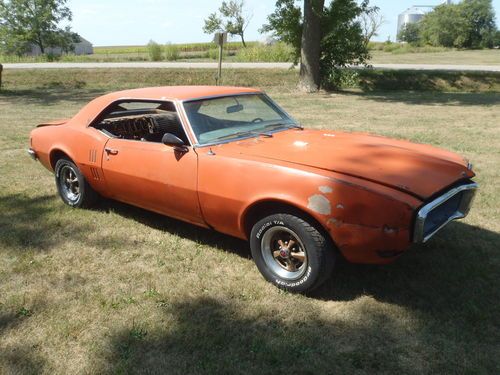 1968 pontiac firebird hardtop 350 3 4 speed 168 67 69 ia project car