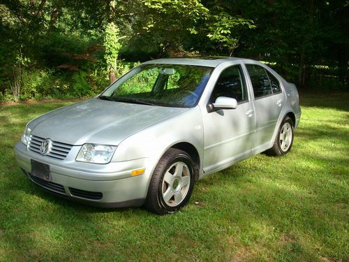 2002 VW JETTA GLS, 5 SPD, SILVER W/ BLK LEATHER, 5 DAY NO RESERVE AUCTION, image 2