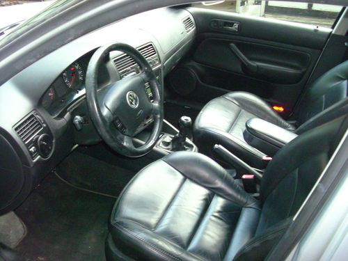 2002 VW JETTA GLS, 5 SPD, SILVER W/ BLK LEATHER, 5 DAY NO RESERVE AUCTION, image 4