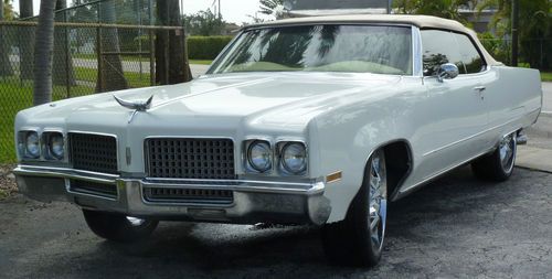 1970 oldsmobile delta convertible custom 2 door, edelbrock 455 engine pirelli