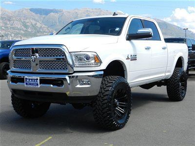 Dodge ram crew cab cummins diesel laramie 4x4 custom new lift wheels tires nav