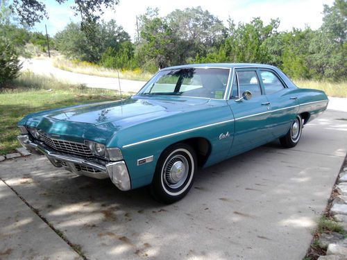 1968 CHEVROLET BEL AIR-307 V8-5800 ORIGINAL MILES-NO RESERVE-ALWAYS GARAGED, image 2