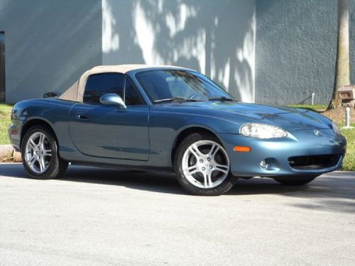 2005 mazda miata mx5 zoom zoom automatic teal w/ tan leather