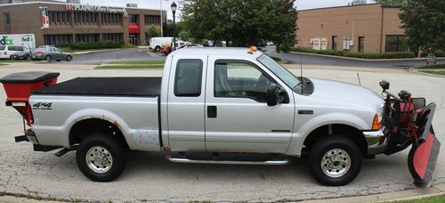 Plow truck f-350 7.3l diesel  w/ plow and salt spreader