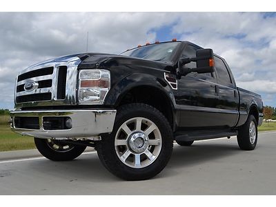 2008 ford f-250 crew cab lariat 4x4 diesel 20" wheels