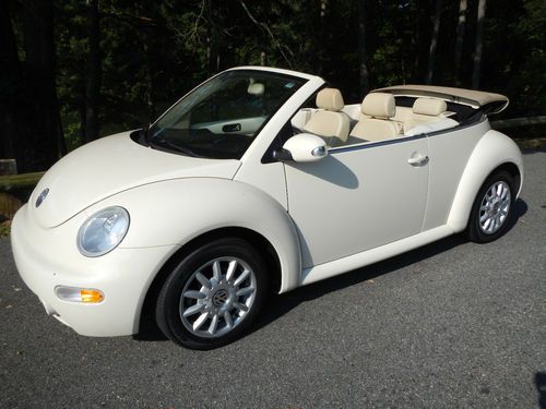 No reserve! new beetle cabrio convertible auto southern no rust clean serviced!