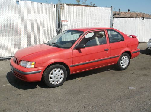 1998 toyota tercel, no reserve